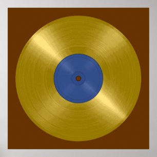 Gold Record Album Poster