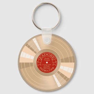 Gold Record Key Ring