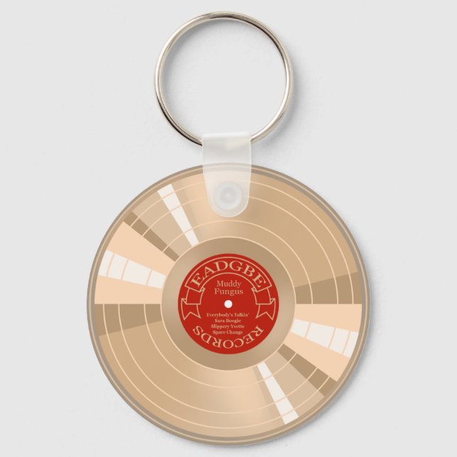 Gold Record Key Ring (Front)