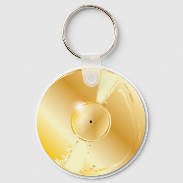 Gold Record Key Ring (Front)