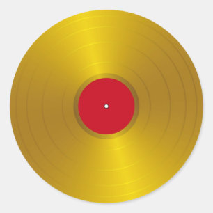 Gold Record Sticker
