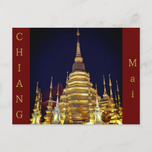 Gold & Red Chiang Mai Postcard