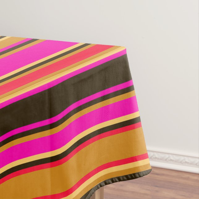 Gold, Red, & Magenta Tablecloth (In Situ)