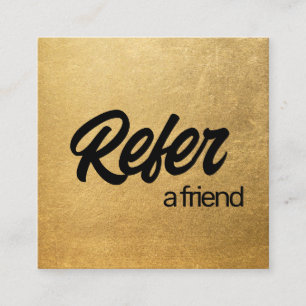 Gold Refer a Friend Referral Card
