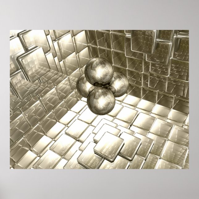 Gold Reflecting Room Poster (Front)