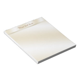 Gold Reflection Personalised Notepad