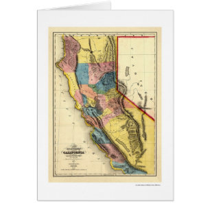 Gold Regions of California Map by Gibbes 1851