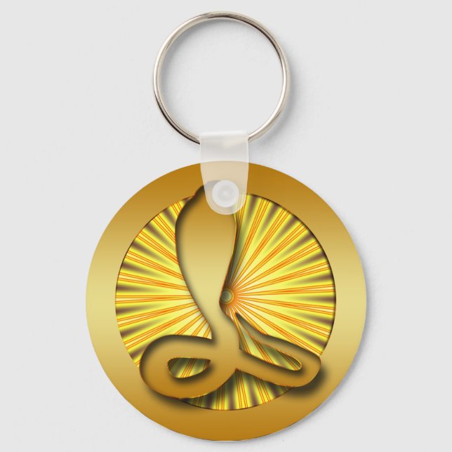 GOLD RETRO COBRA KEY RING (Front)