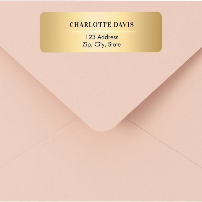 Gold return address  (Creator Uploaded)