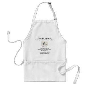 "Gold Ribbed Hare's Ear-Cruel Trout" Apron