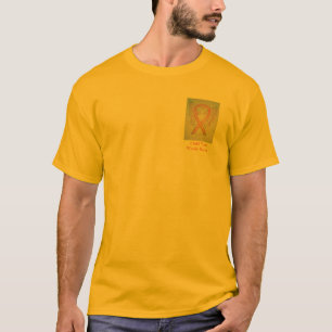 Gold Ribbon Angel Cause Awareness Custom Shirts