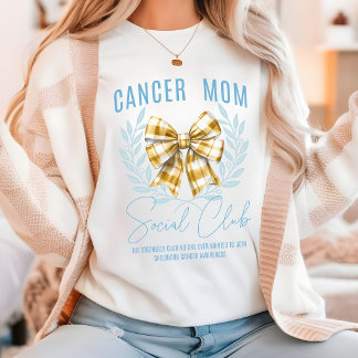 Gold Ribbon Awareness, Cancer Mom Social Club, T-Shirt
