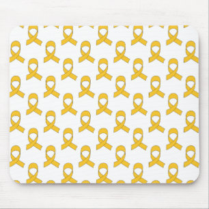Gold Ribbon Pattern Mouse Mat