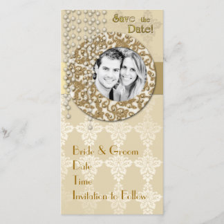 Gold Ribbon Save the Date