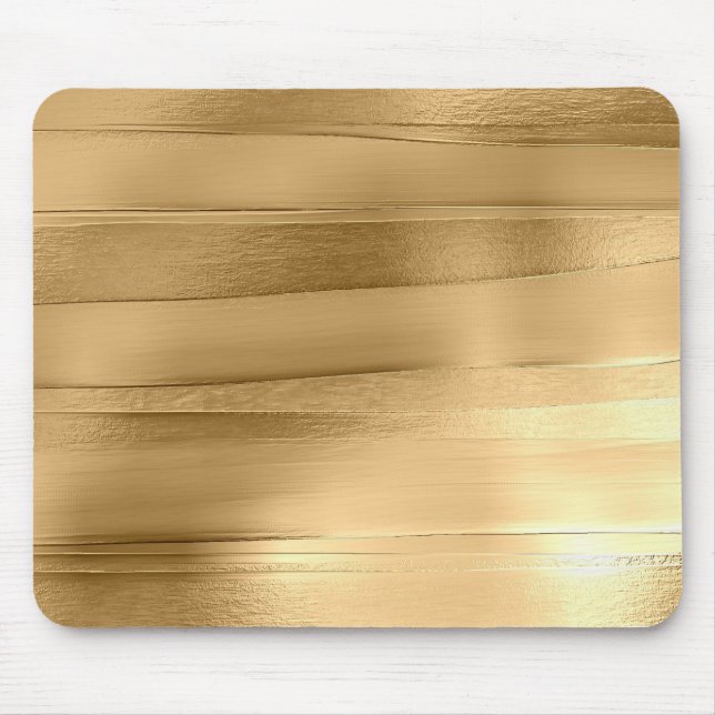 gold ribbon texture metallic stylish  mouse mat (Front)