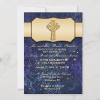 Gold Ribbon With Gold Celtic Cross