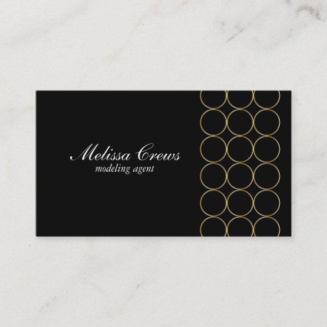 Gold Rings 2 Business Card (Front)