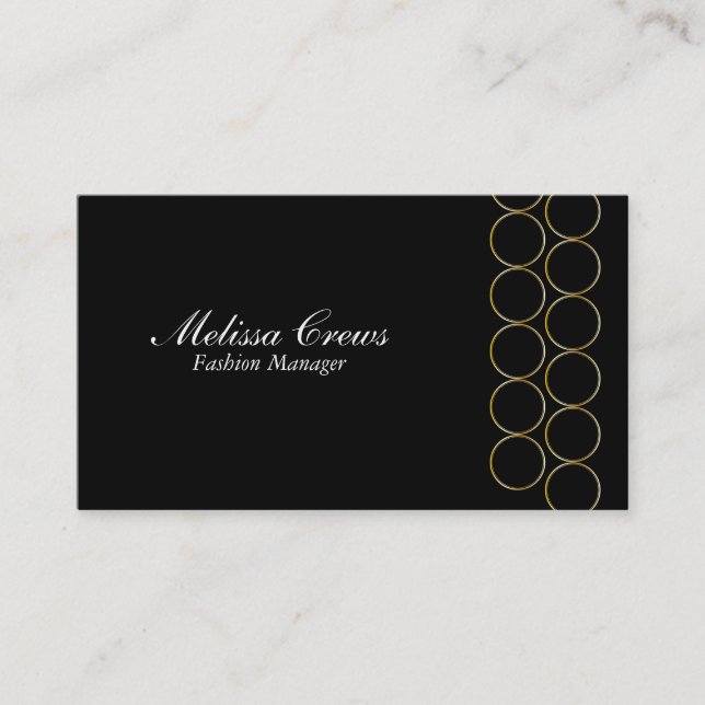Gold Rings Business Card (Front)