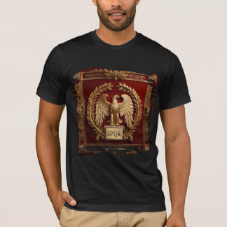 Gold Roman Imperial Eagle over Red No.4 T-Shirt