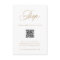 Gold Romantic Calligraphy Wedding QR Code