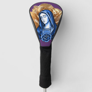 Gold Rose Blue Mother Mary Rich Deep Plum Faith Golf Head Cover