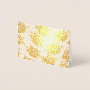 Gold Rose Card