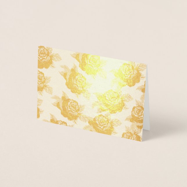 Gold Rose Card (Front)