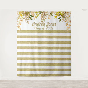 Gold Rose Graduation Tapestry