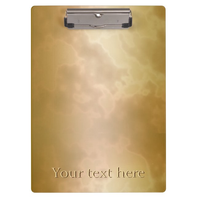 Gold Rose Marble Personalised Clip Board (Front)
