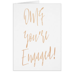 Gold Rose "OMG you're engaged"
