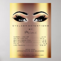 Gold Rose Peach Makeup Artist Eyes Lashes Prices