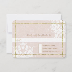 Gold Rose Wedding Under the Stars RSVP