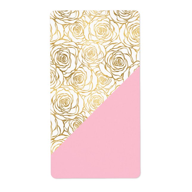 Gold Roses with Pink (Front)