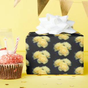 Gold Roses Wrapping Paper