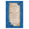 Gold Royal Blue Quinceanera DIY Scroll Invitations