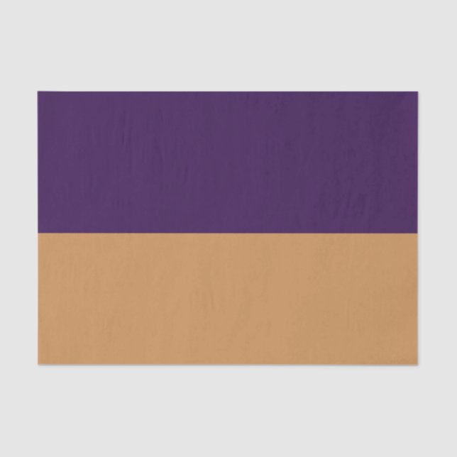 Gold & Royal Purple Stripe Birthday Party Tissue Paper (Front)