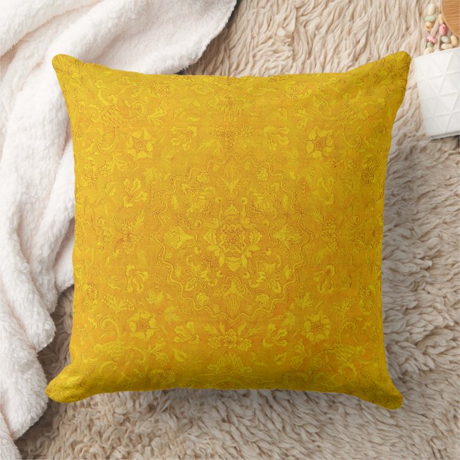 Gold Royal Tile Wallpaper Pattern Cushion (Blanket)