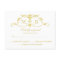 Gold RSVP postcards gold foil RSVP wedding set