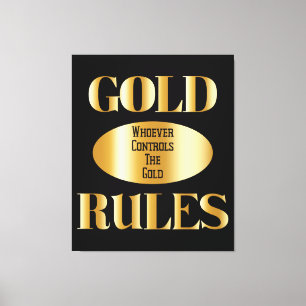 Gold Rules Golden Rule Wall Art