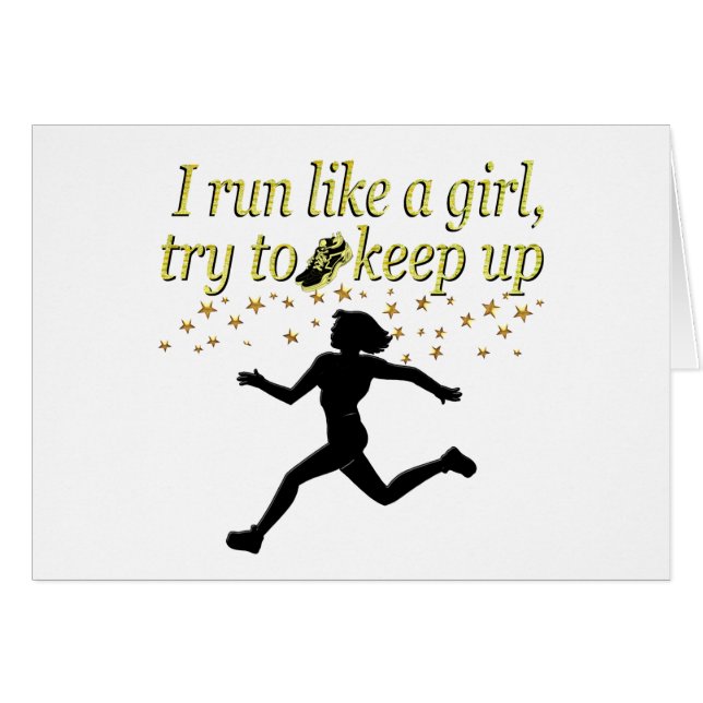 GOLD RUN LIKE A CHAMPION TRACK AND FIELD DESIGN (Front Horizontal)