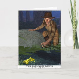 Gold Rush Begins Christmas or Birthday Card
