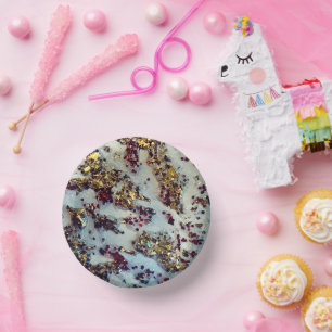 Gold Rush Bowl, 7" Paper Bowl Paper Plate