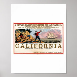 Gold Rush California Poster