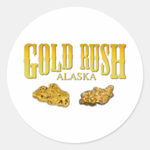 Gold Rush Classic Round Sticker