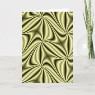 Gold Rush Hologram Fractal Holiday Card