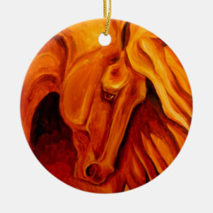 Gold Rush Horse Ornament