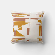Gold Rust Off-white Southwest Look Geometric Motif