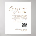 Gold Rustic Honeymoon Fund QR Wishing Well Sign<br><div class="desc">Say "I do" to a modern wedding! Planning a wedding? You'll need modern calligraphy wedding day signs, wedding table decorations, and minimalist Calligraphy WeddingRustic Honeymoon Fund QR Wishing Well Sign. We offer modern calligraphy styles for all your needs. Order on Zazzle and I'll help you create your personalised design on...</div>