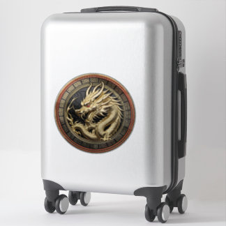 Gold Sacred Eastern Dragon Medallion