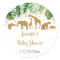 Gold Safari Animal Baby Shower